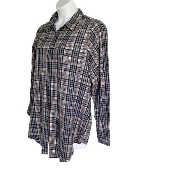 August Max Woman Plaid Long Sleeve Button Up Shirt Size 1X NEW - Picture 4 of 9
